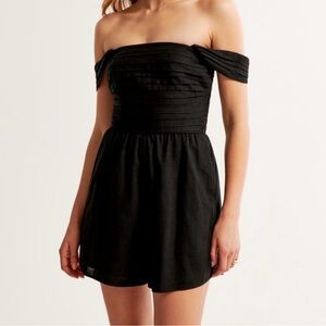 Abercrombie Emerson Off the Shoulder Romper NWT